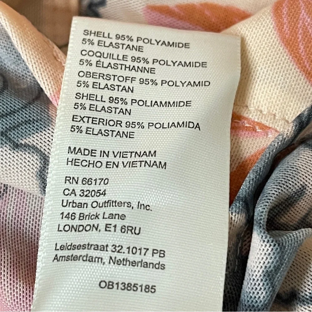 ❌SOLD❌FREE PEOPLE Lucky Shirt Ruched Floral Button Front, Large - Picture 12 of 14